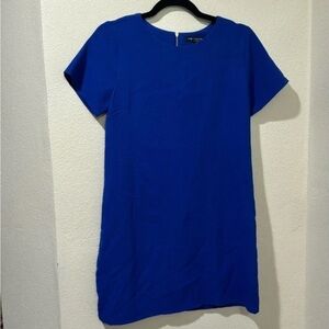 Elegant Blue Asymmetrical Dress